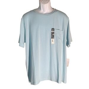 XERSION Men's Short Sleeve Crew Neck Polyester Blue XL NWT